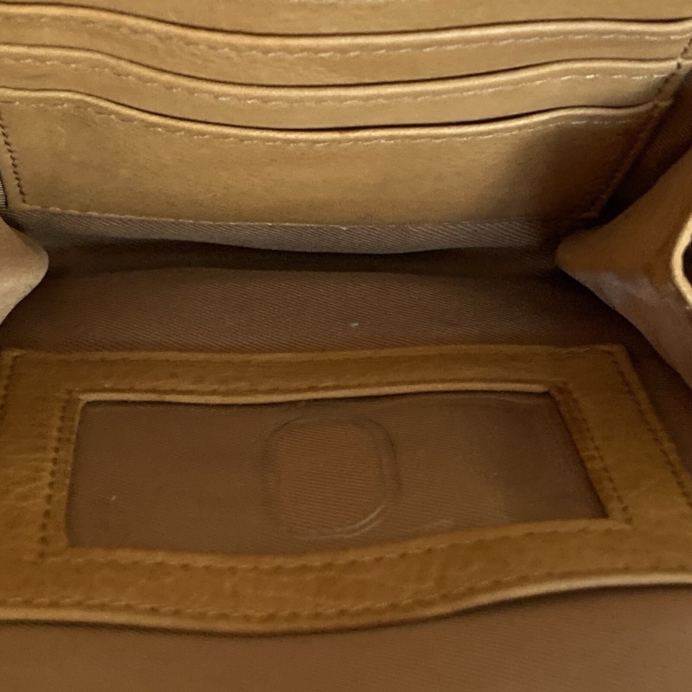 Fossil Whiskey Saddle Brown Leather Crossbody Shoulder Bag Zip Pockets Organizer - Picture 9 of 12